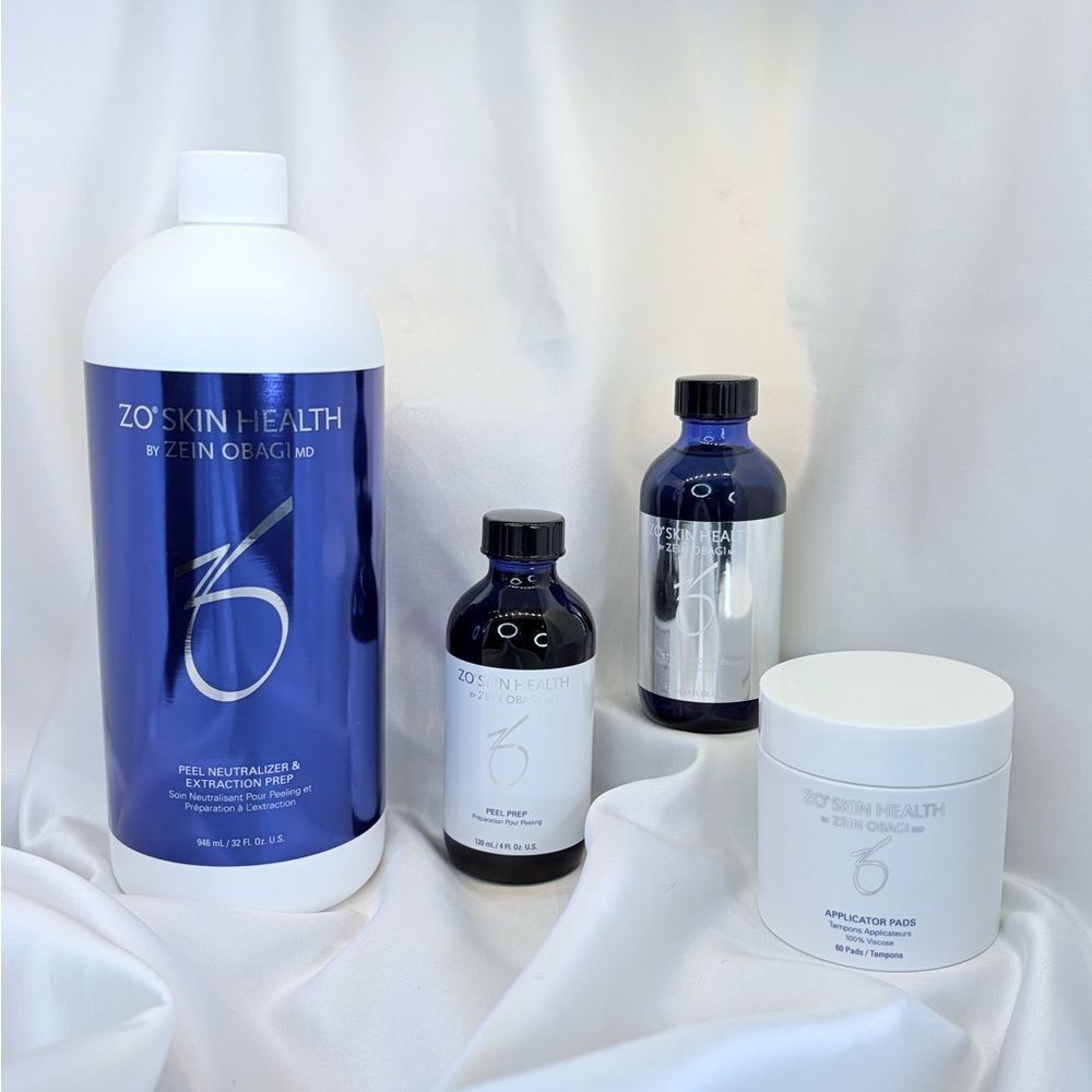 ZO Stimulator Peel Pro Kit + Neutralizer Prep Pads $800 Value free firming serum